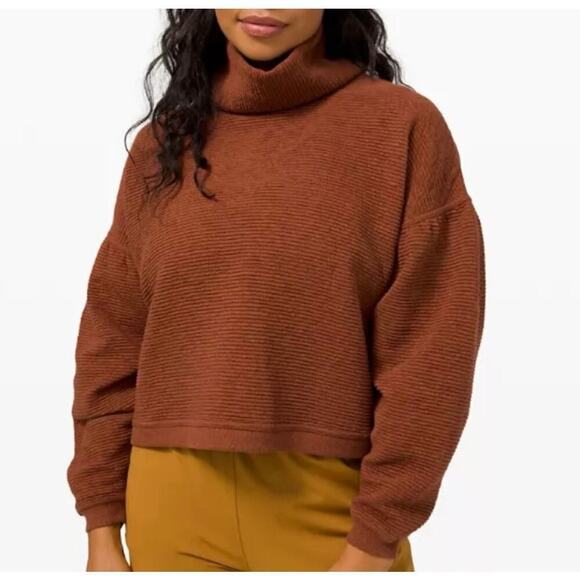 lululemon athletica Sweaters - Lululemon Peaceful Movements Pullover Ancient Copper Size XS/S